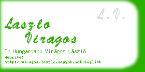 laszlo viragos business card